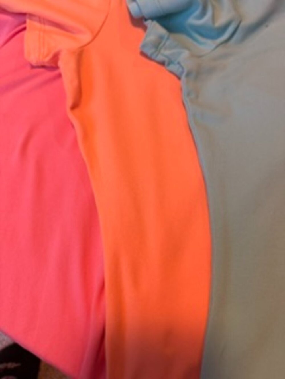 ReVamped Summer Bodysuit Trio Size Large • NWOT • Teal/Orange/Pink